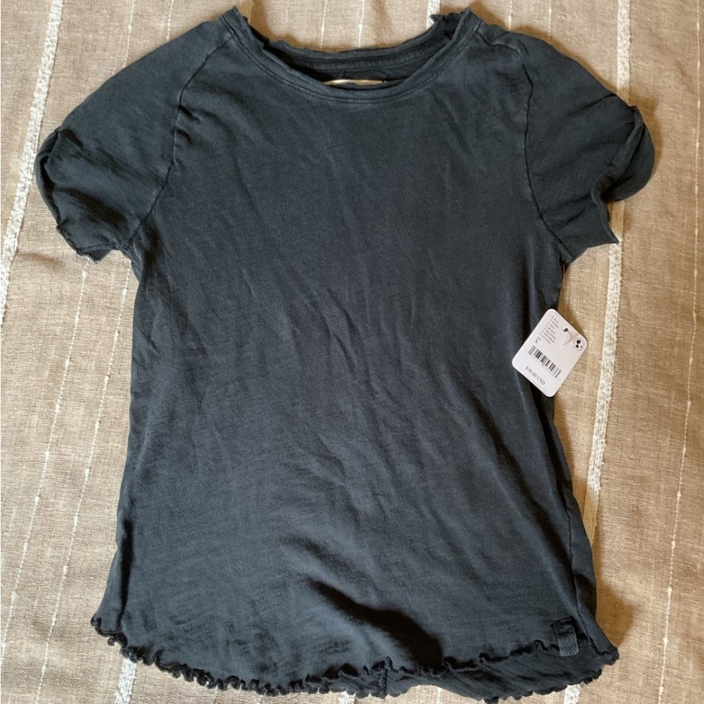 NWT We The Free Be My Baby black t-shirt